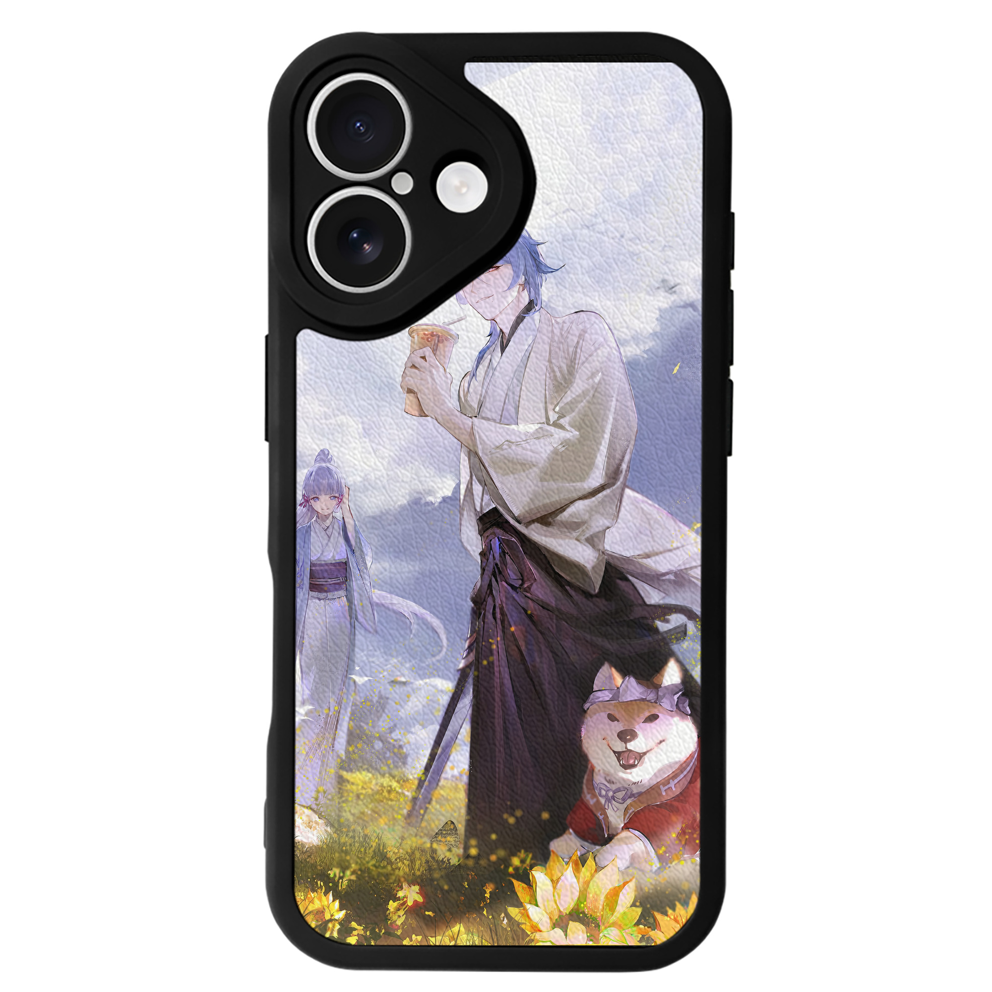 げんし神 genshin 【iPhone 16シリーズ対応】シリコンスマホケース（レザー調） 材質：シリコン